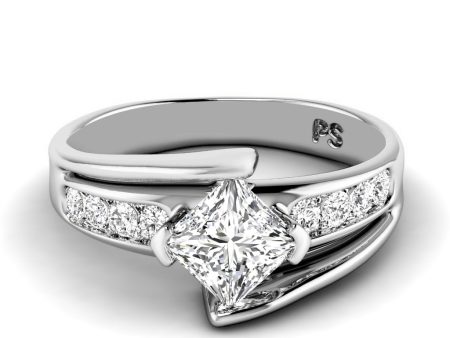 0.60-1.75 CT Round & Princess Cut Diamonds - Engagement Ring For Discount