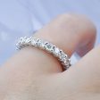 Magnificent 2.50 CT Round Cut Diamond Eternity Ring in 14KT White Gold Online Sale