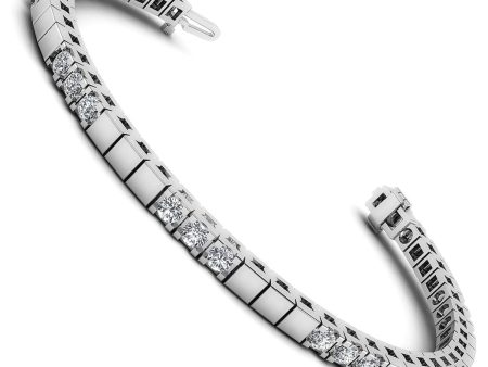 1.00-3.00 CT Round Cut Diamonds - Tennis Bracelet For Discount