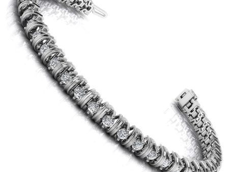 1.00-4.00 CT Round Cut Diamonds - Tennis Bracelet Cheap