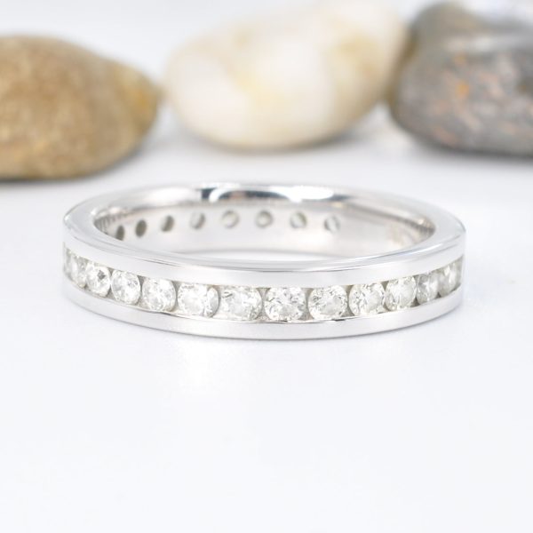 Stunning 1.30 CT Round Cut Diamonds - Eternity Ring in 14KT White Gold Supply