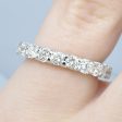 Luxurious 2.00 CT Round Cut Diamonds - Eternity Ring in 18KT White Gold For Sale