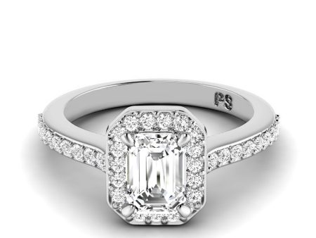 0.65-1.80 CT Round & Emerald Cut Diamonds - Engagement Ring For Discount