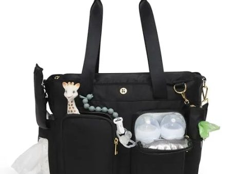 Huggies Evening Carry All Tote Diaper Bag - Black Supply