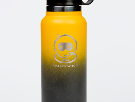 Black and Gold Waterbottle Fashion