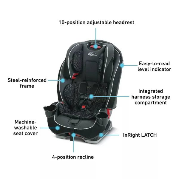 Slim Fit 3-in-1 Convertible Car Seat - Camelot Hot on Sale