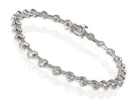 1.10-3.00 CT Round Cut Diamonds - Tennis Bracelet For Cheap