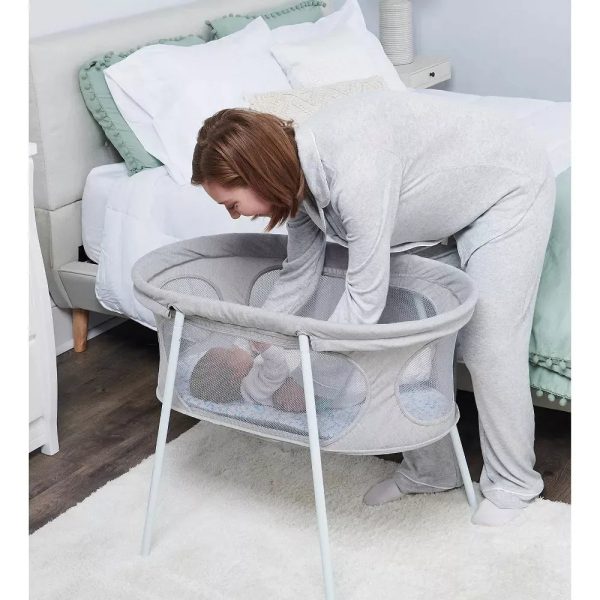 Bedside Bassinet - Gray For Discount