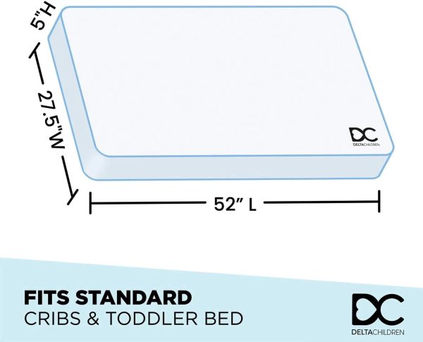 Twinkle Galaxy Dual Sided Premium Recycled Fiber Core Crib and Toddler Mattress For Cheap