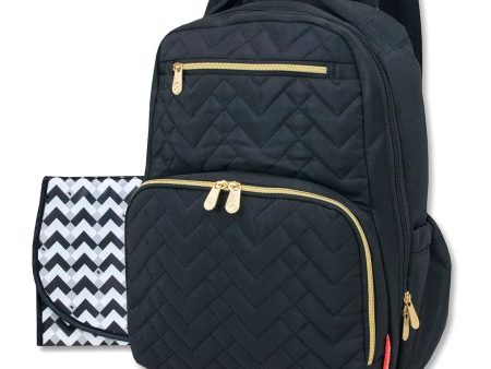 Morgan Quilted Backpack - Black Sale