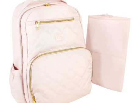 Hudson Baby Premium Diaper Bag Backpack and Changing Pad, Powder Pink, One Size on Sale