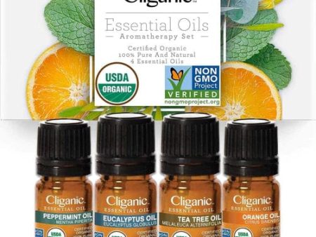 Organic Essential Oil 4 Pack Online Hot Sale