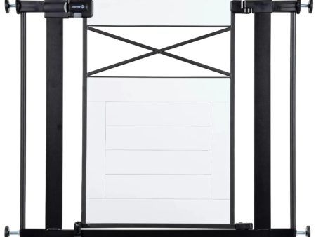 Easy Install Wall-Through Gate - Black Hot on Sale