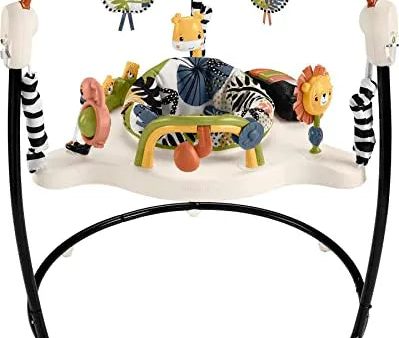 Baby Bouncer Palm Paradise Jumperoo Activity Center With Music Lights Sounds And Developmental Toys Supply