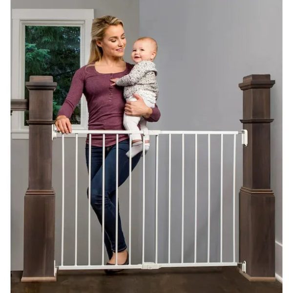 Top of Stair Metal Safety Gate - White on Sale