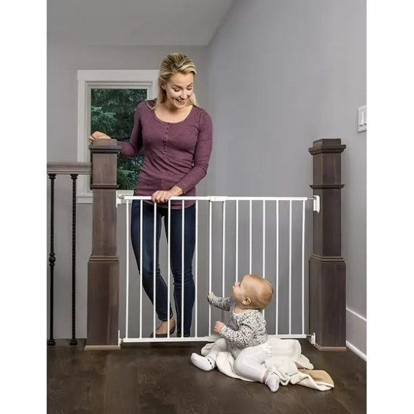 Top of Stair Metal Safety Gate - White on Sale