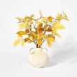 Potted Fall Leaf Arrangement in Vase - Yellow Sale